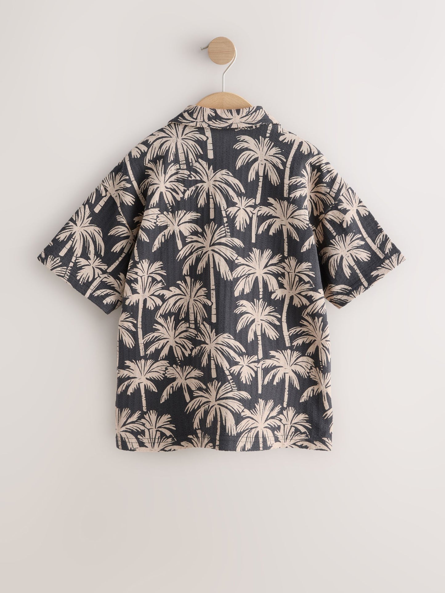 Dsiney Kidz - Black/Ecru Button Through Short Sleeve Jersey Shirt (3-16yrs) image 5
