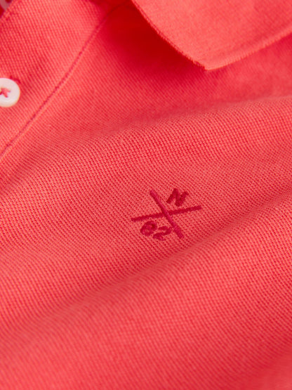Dsiney Kidz - Coral Red Sign Off Short Sleeve Polo Shirt (3-16yrs) image 4