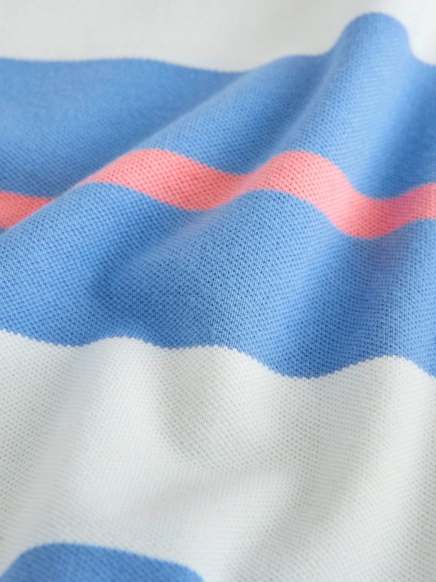 Dsiney Kidz - Pink/Blue/Ecru Relaxed Fit Stripe Short Sleeve Polo Shirt (3-16yrs) image 7