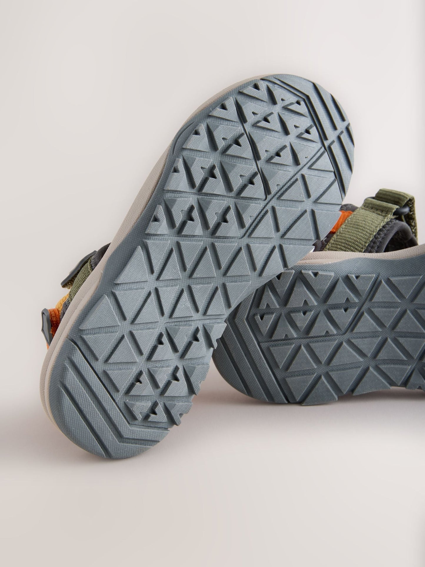 Neutral Colourblock Standard Fit (F) Touch Fastening Trekker Walking Sandals image 6