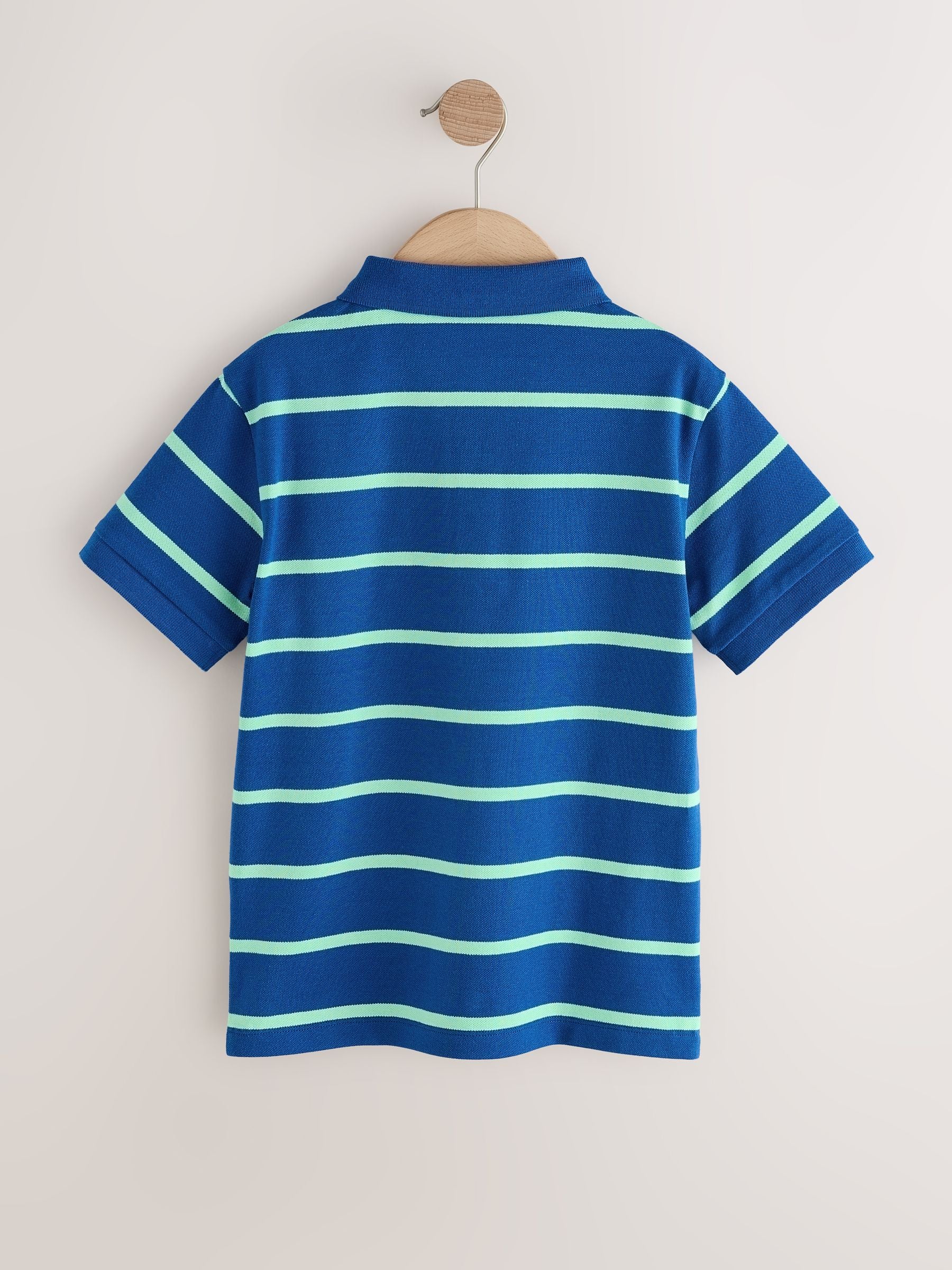 Dsiney Kidz - Blue/Green Short Sleeve Jersey Polo Shirt (3-16yrs) image 2