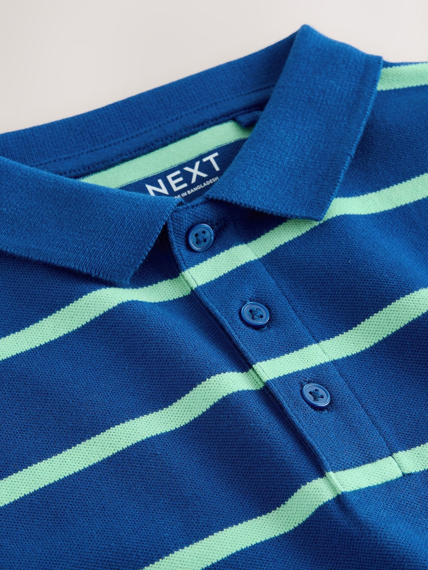 Dsiney Kidz - Blue/Green Short Sleeve Jersey Polo Shirt (3-16yrs) image 3