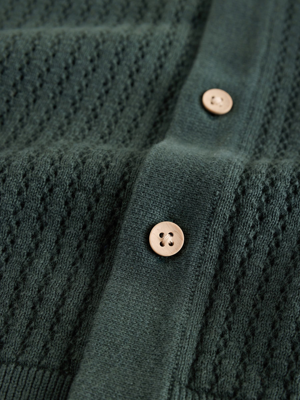 Dsiney Kidz - Forest Green Knitted Button Through Polo Shirt (3-16yrs) image 4