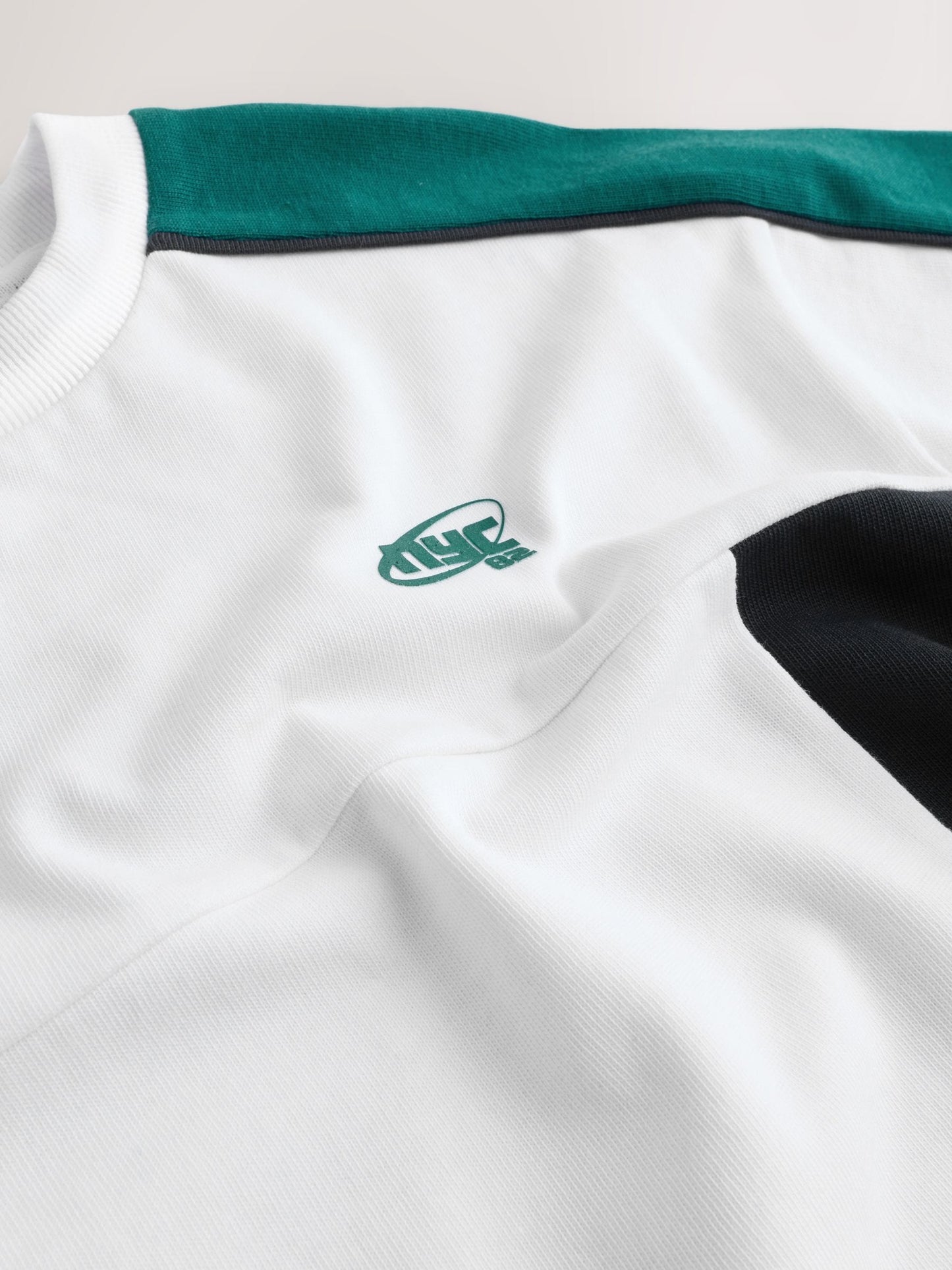 Dsiney Kidz - Green/White/Navy Colourblock Short Sleeve T-Shirt and Shorts Set (3-16yrs) image 10