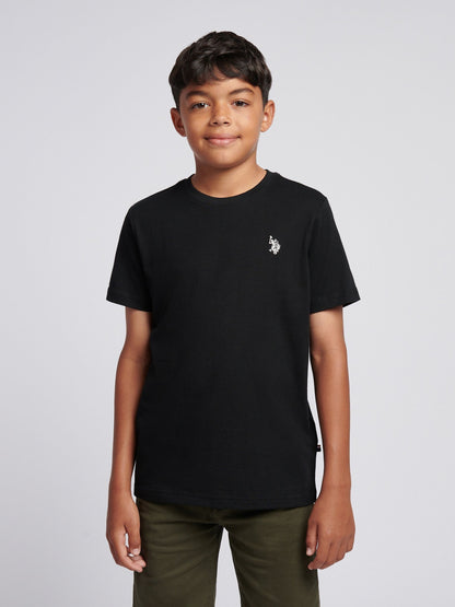 Dsiney Kidz - U.S. Polo Assn. Black Texture Double Horsemen T-Shirt image 1