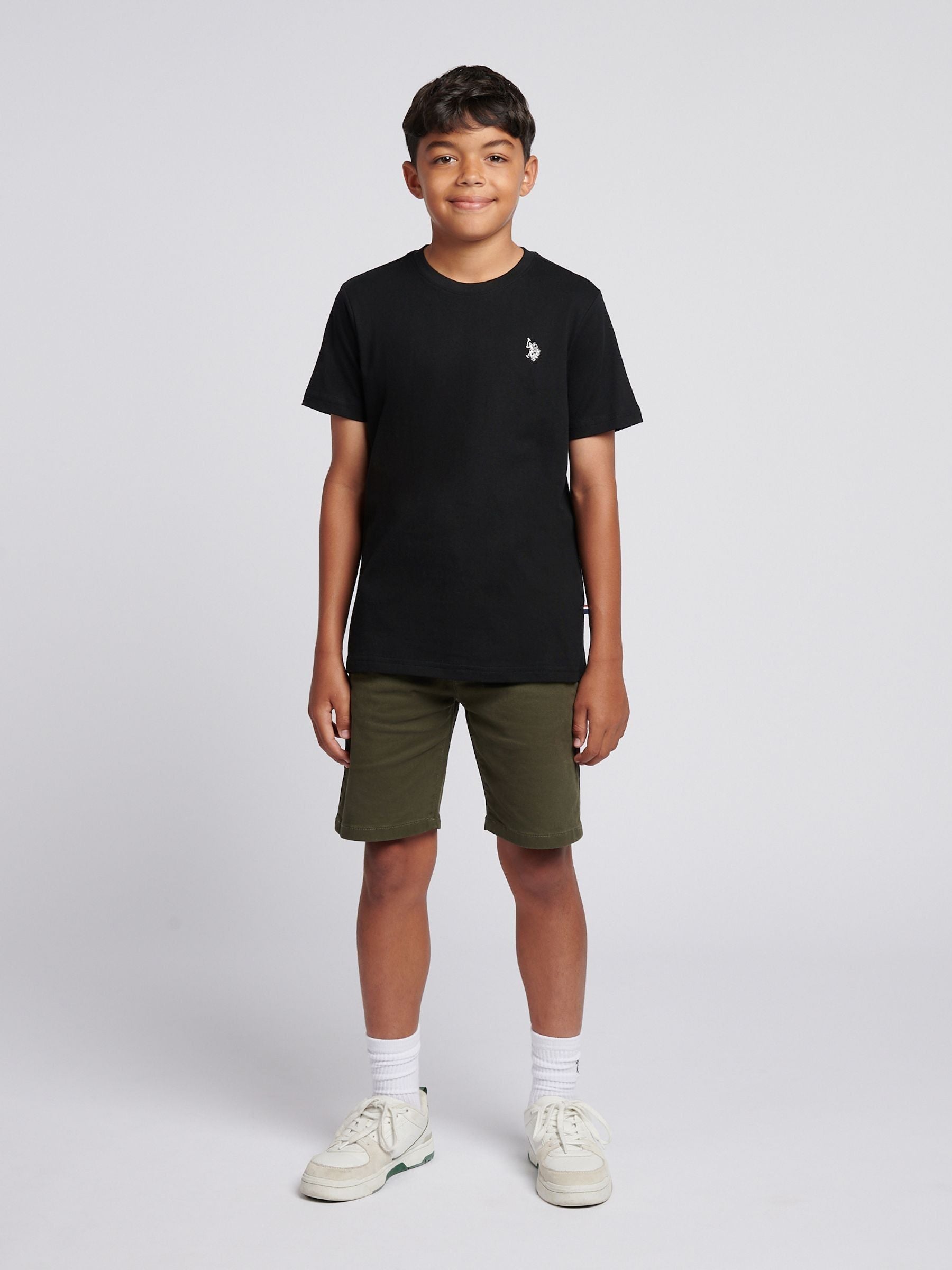Dsiney Kidz - U.S. Polo Assn. Black Texture Double Horsemen T-Shirt image 3