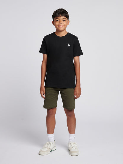 Dsiney Kidz - U.S. Polo Assn. Black Texture Double Horsemen T-Shirt image 3