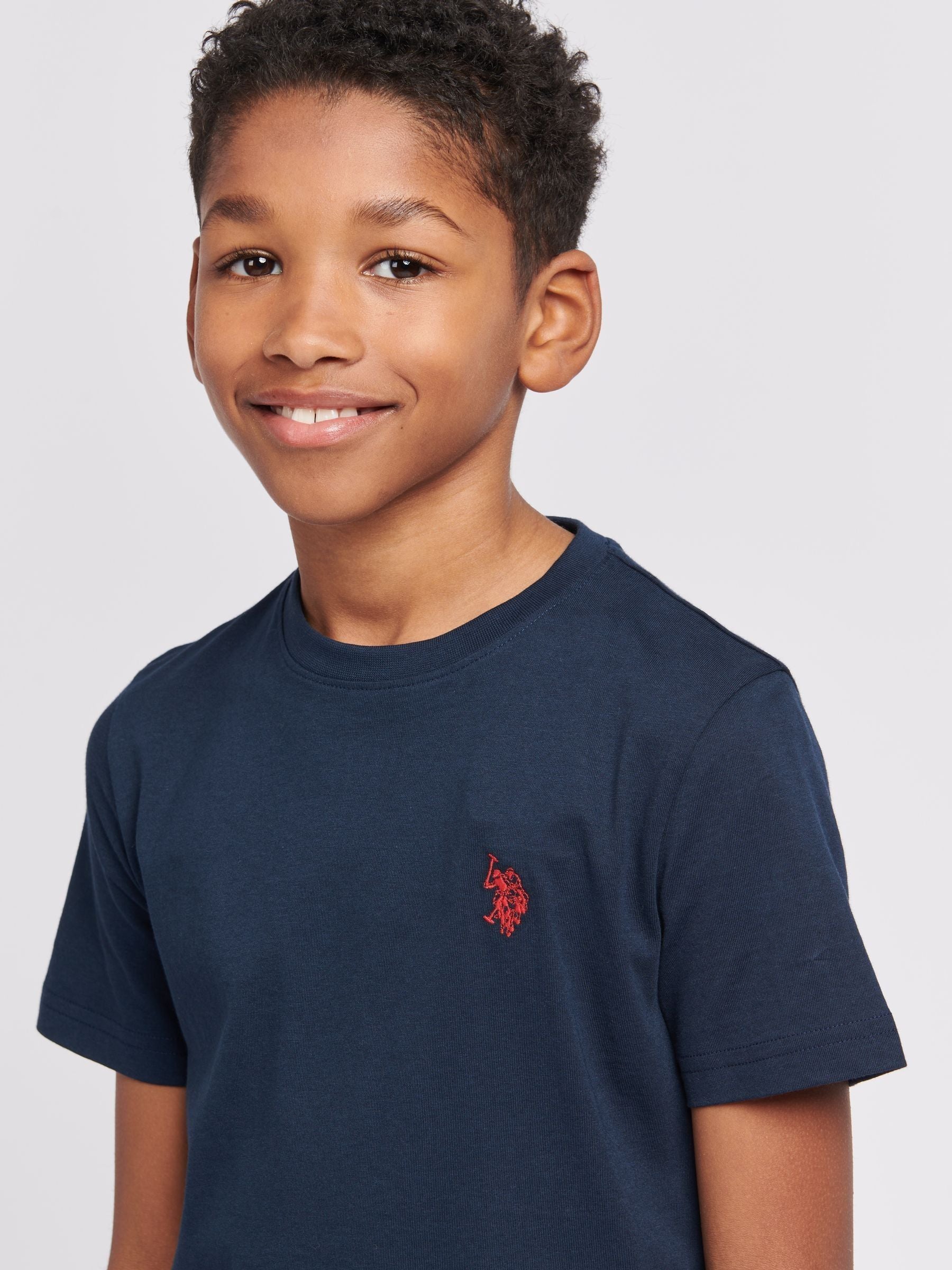 Dsiney Kidz - U.S. Polo Assn. Blue Navy Texture Double Horsemen T-Shirt image 2