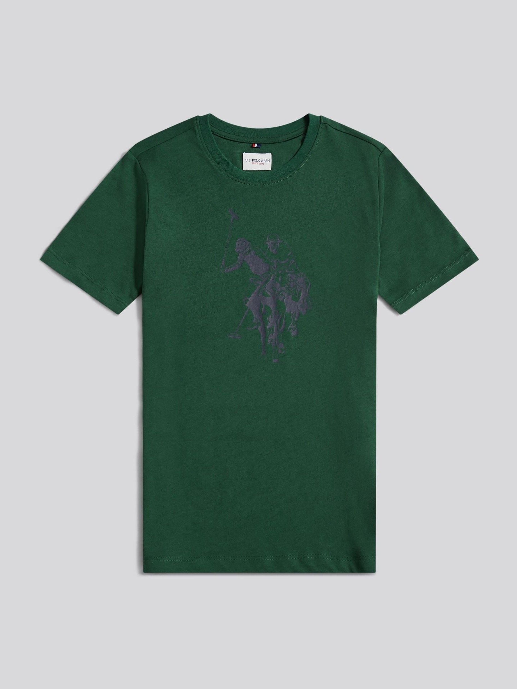 Dsiney Kidz - U.S. Polo Assn. Green Double Horsemen Graphic T-Shirt image 6