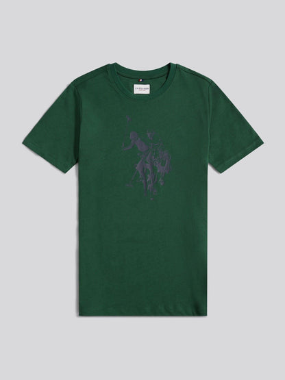 Dsiney Kidz - U.S. Polo Assn. Green Double Horsemen Graphic T-Shirt image 6