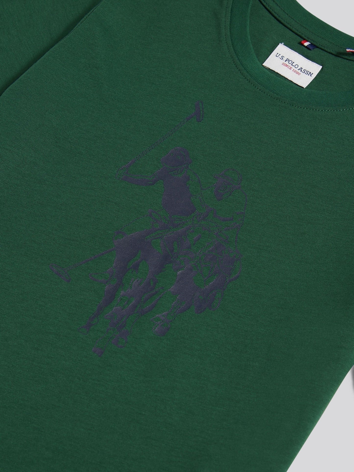 Dsiney Kidz - U.S. Polo Assn. Green Double Horsemen Graphic T-Shirt image 8