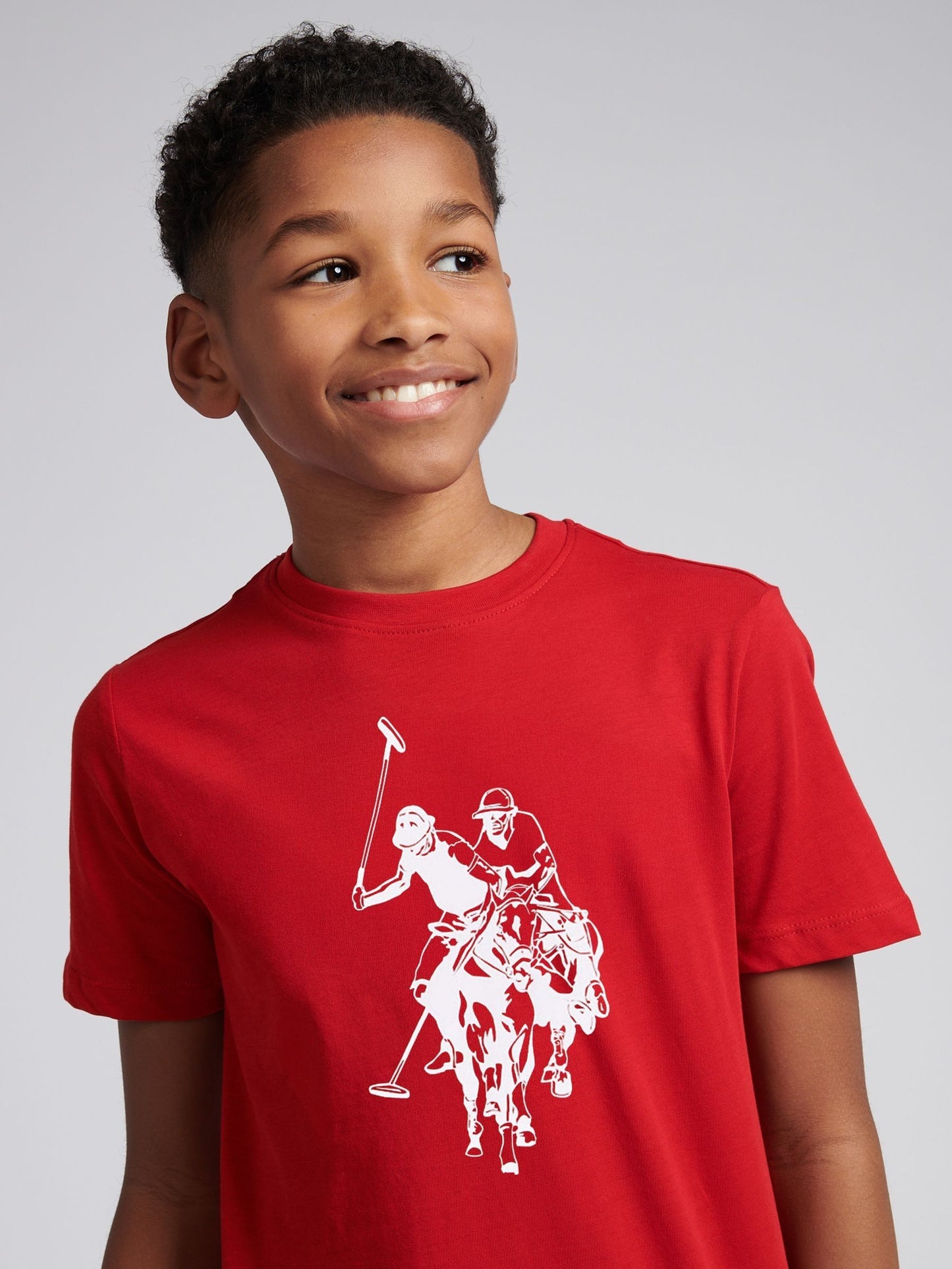 Dsiney Kidz - U.S. Polo Assn. Red Double Horsemen Graphic T-Shirt image 2