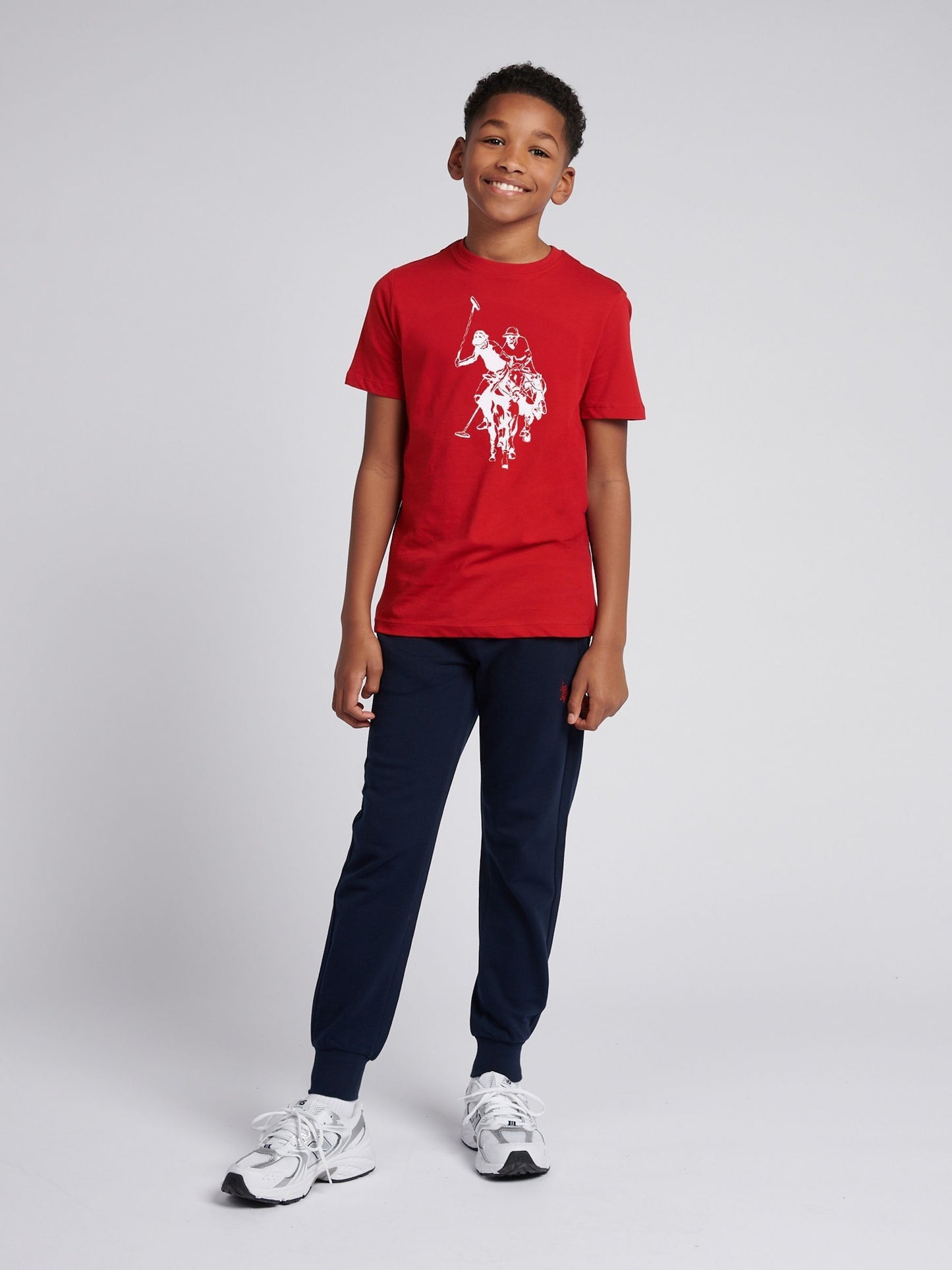 Dsiney Kidz - U.S. Polo Assn. Red Double Horsemen Graphic T-Shirt image 3