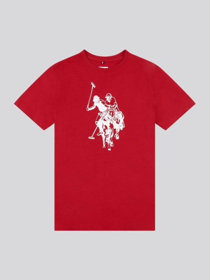 Dsiney Kidz - U.S. Polo Assn. Red Double Horsemen Graphic T-Shirt image 5