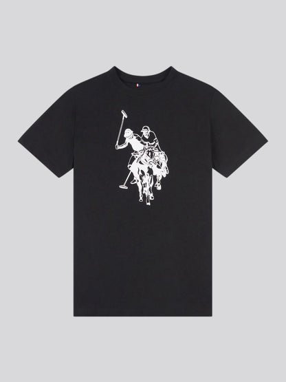 Dsiney Kidz - U.S. Polo Assn. Black Double Horsemen Graphic T-Shirt image 6