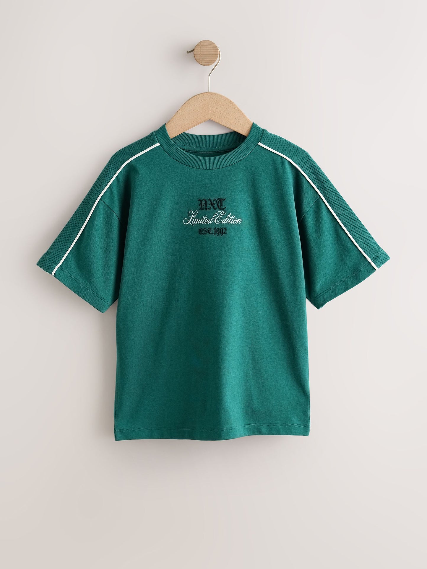 Dsiney Kidz - Green Piping Short Sleeve Graphic T-Shirt (3-16yrs) image 1