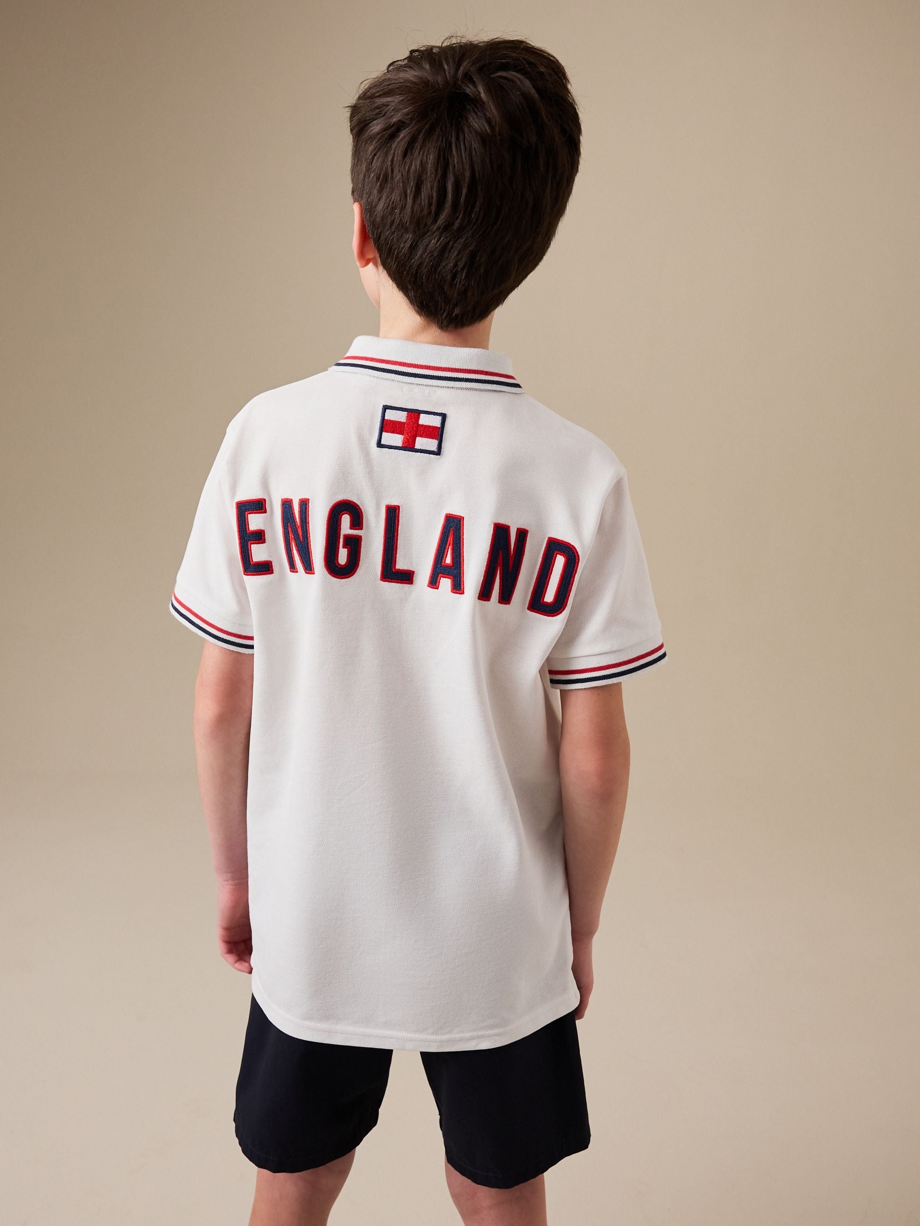 Dsiney Kidz - White England Football Polo Shirt (3-16yrs) image 2