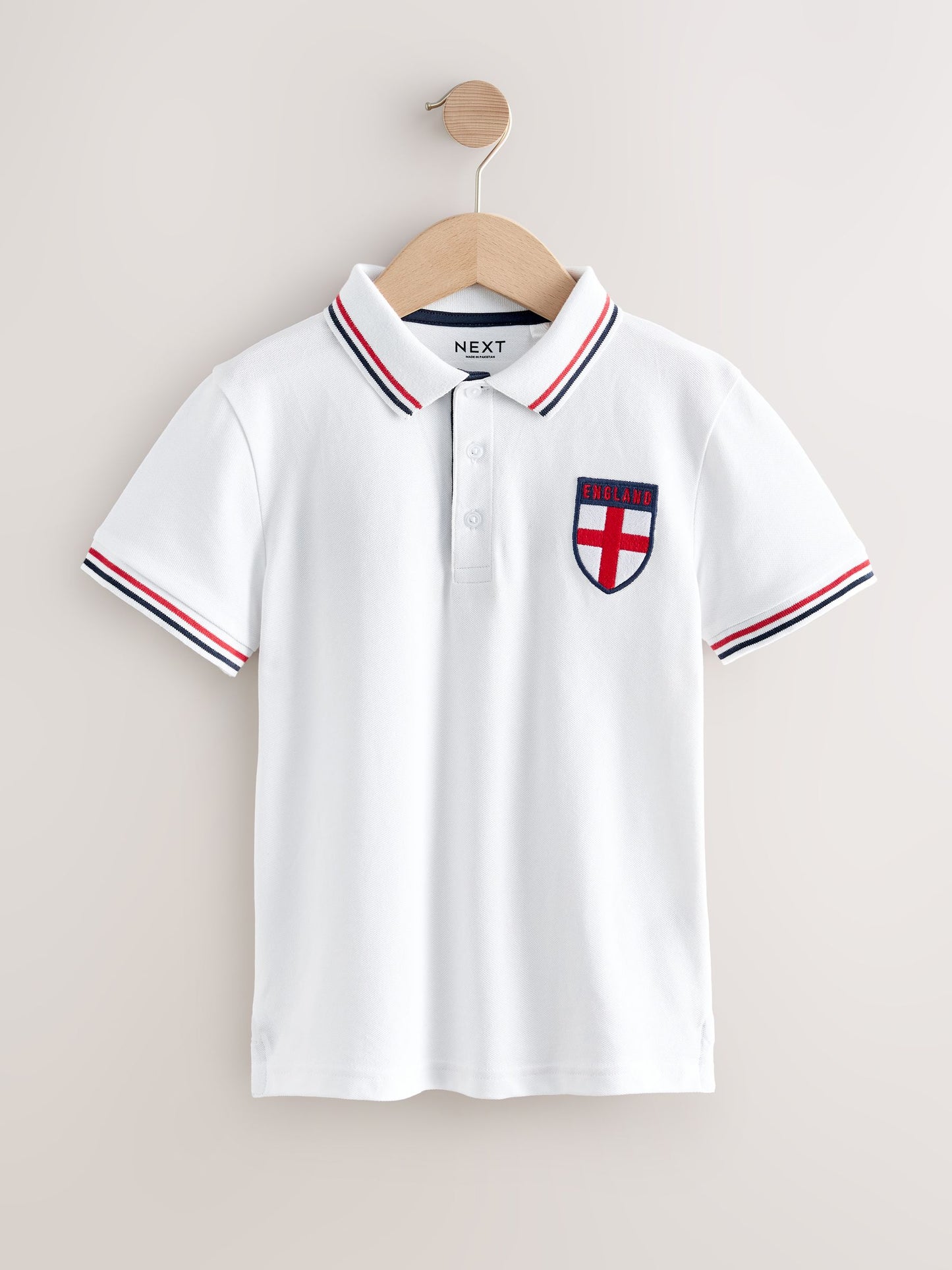 Dsiney Kidz - White England Football Polo Shirt (3-16yrs) image 5