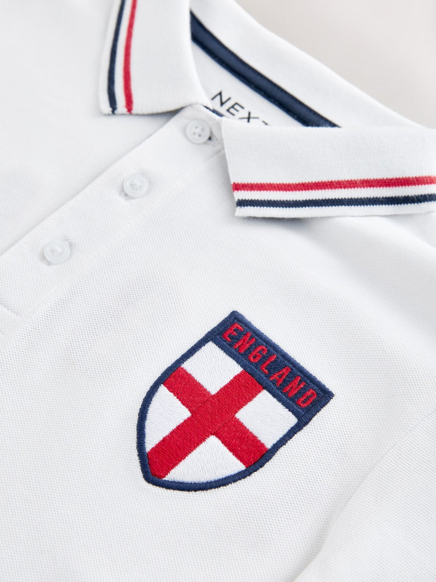 Dsiney Kidz - White England Football Polo Shirt (3-16yrs) image 7