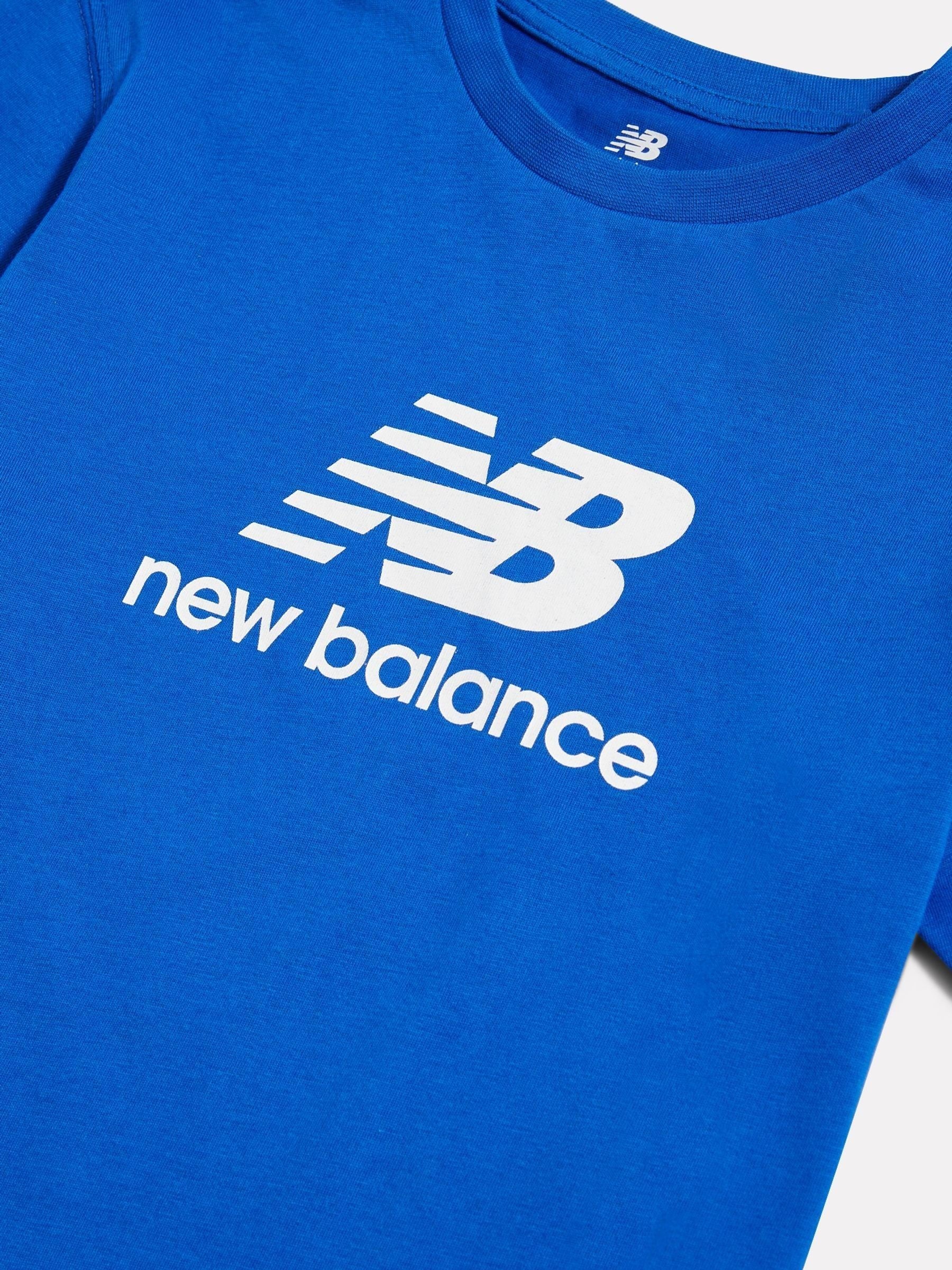 Dsiney Kidz - New Balance Blue Stacked Logo T-Shirt & Shorts Set image 4
