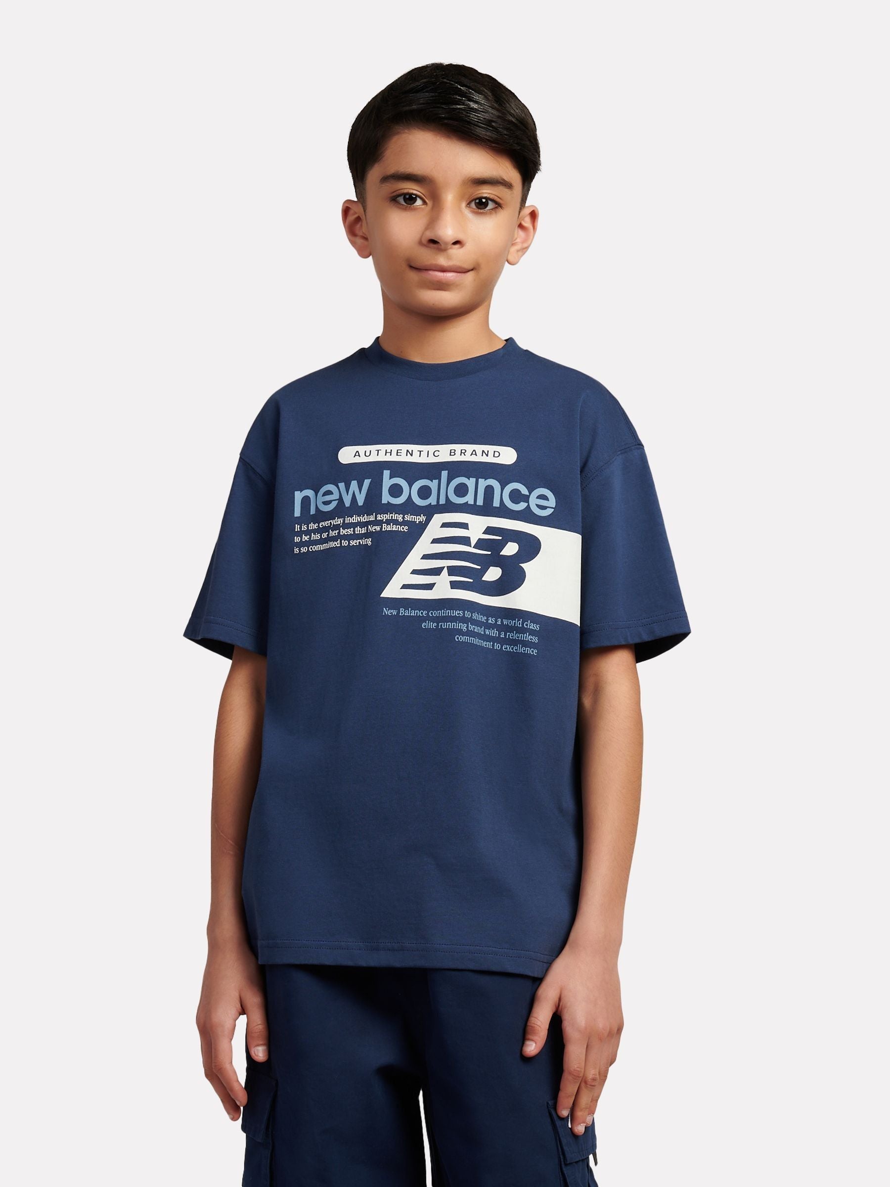 Dsiney Kidz - New Balance Blue Authentic Brand Players Graphic T-Shirt image 1