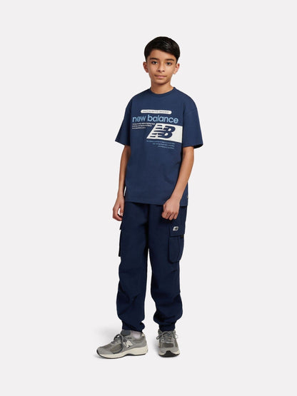 Dsiney Kidz - New Balance Blue Authentic Brand Players Graphic T-Shirt image 5