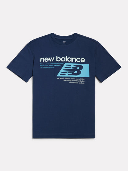 Dsiney Kidz - New Balance Blue Authentic Brand Players Graphic T-Shirt image 7