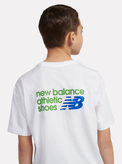 Dsiney Kidz - New Balance Off White Athletics Relaxed Premium Graphic T-Shirt image 1