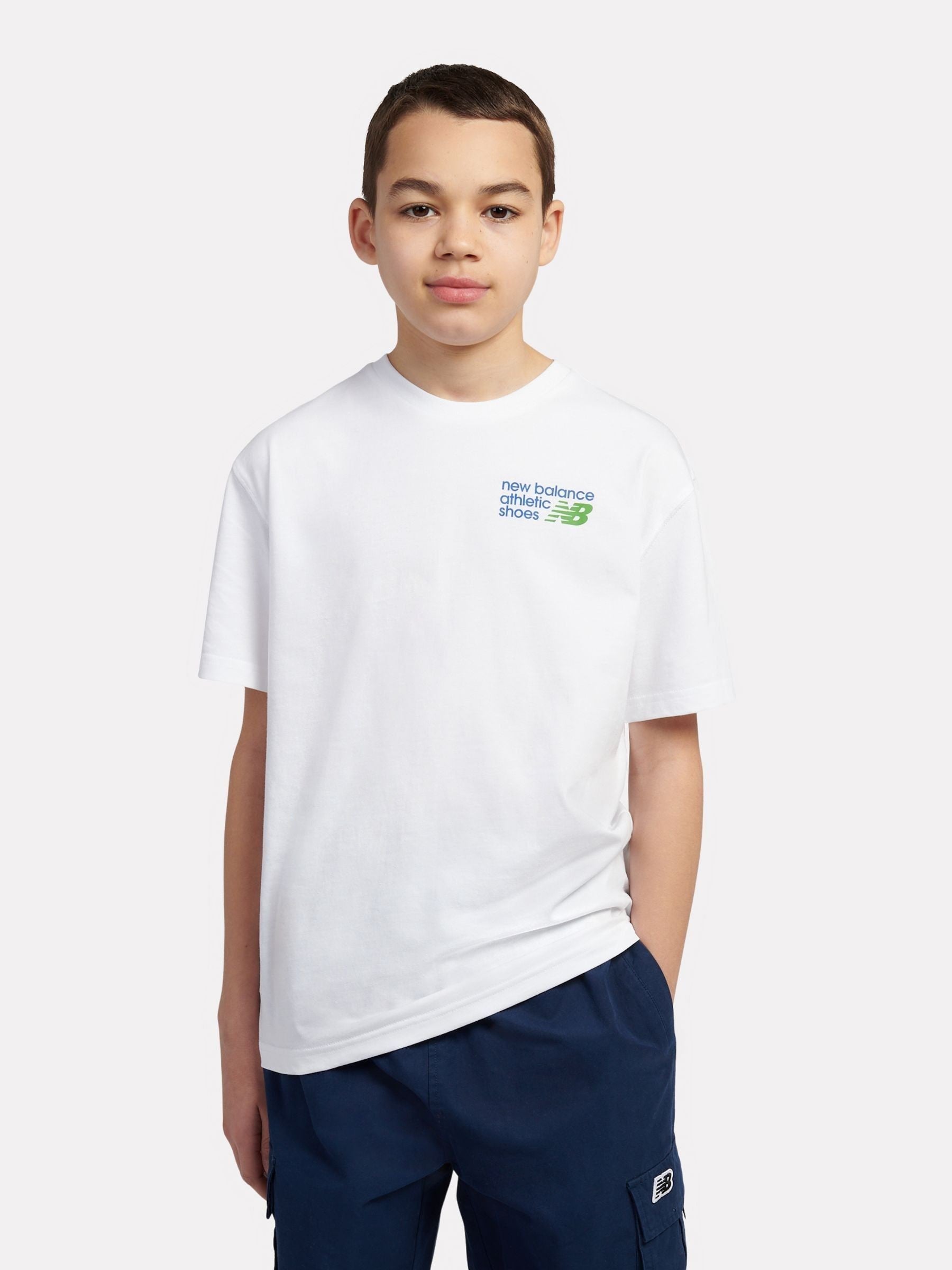 Dsiney Kidz - New Balance Off White Athletics Relaxed Premium Graphic T-Shirt image 2