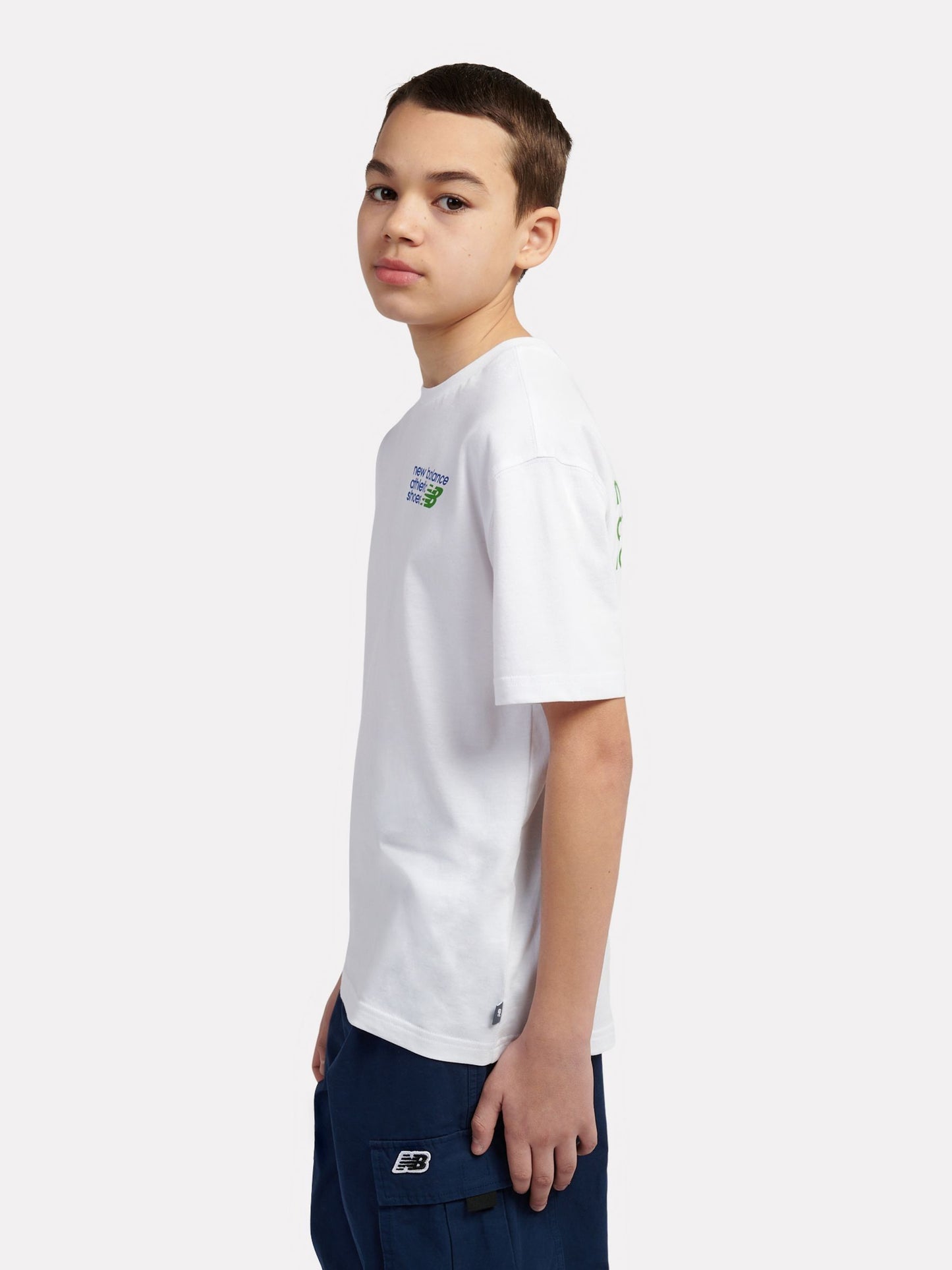 Dsiney Kidz - New Balance Off White Athletics Relaxed Premium Graphic T-Shirt image 3