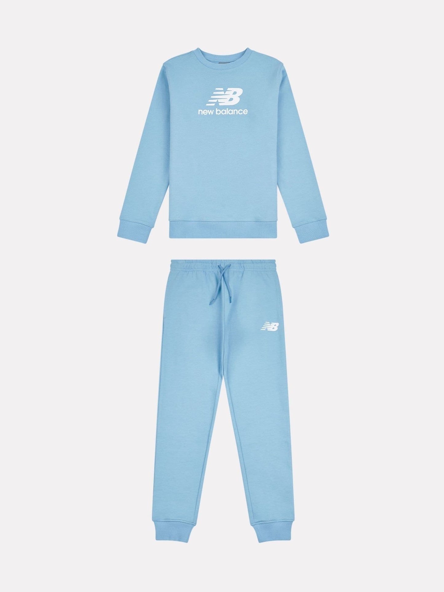 Dsiney Kidz - New Balance Blue FT Stacked Logo Crew & Joggers Set image 1