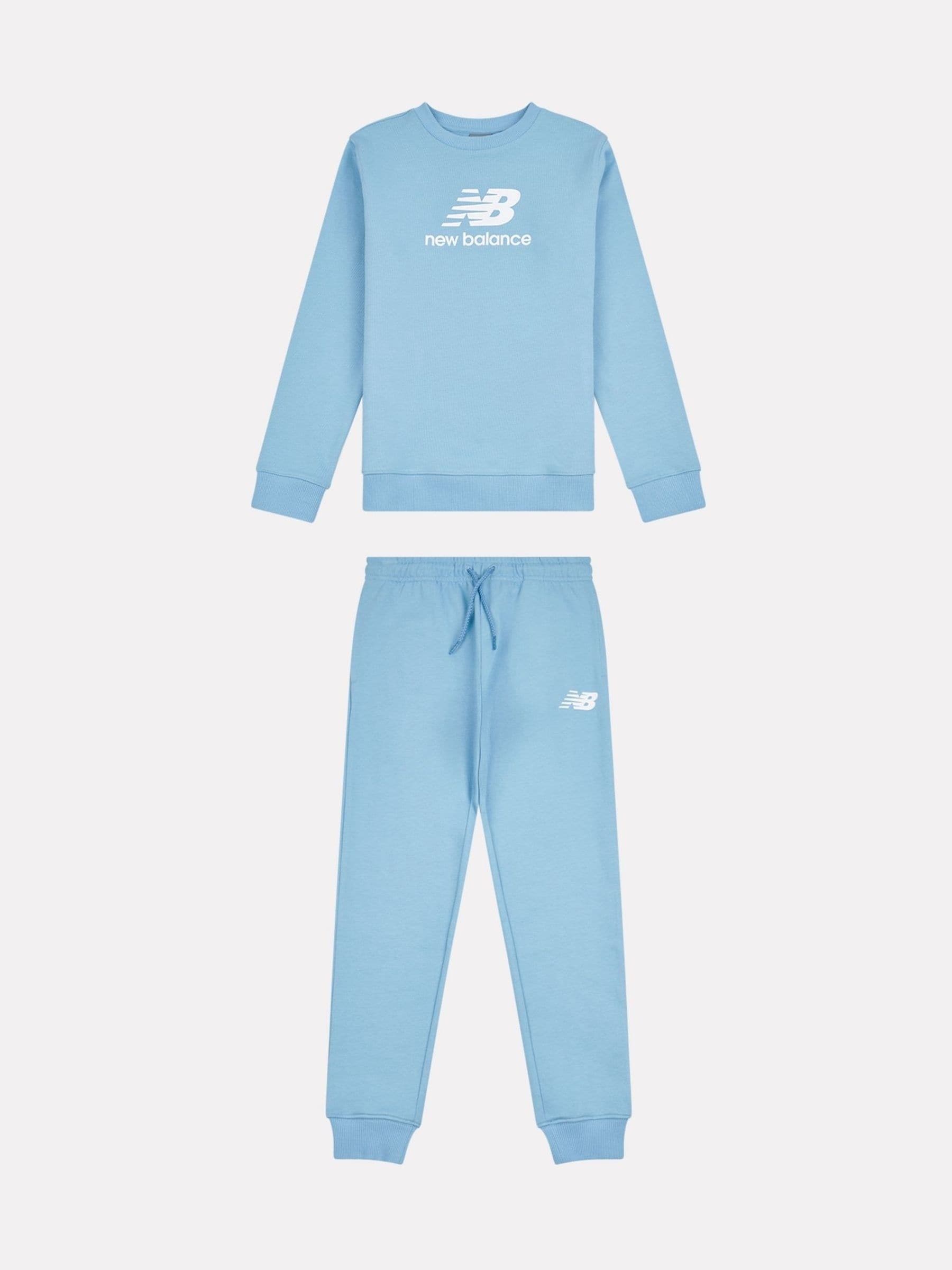 Dsiney Kidz - New Balance Blue FT Stacked Logo Crew & Joggers Set image 1