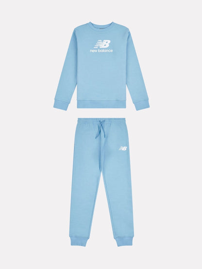 Dsiney Kidz - New Balance Blue FT Stacked Logo Crew & Joggers Set image 1