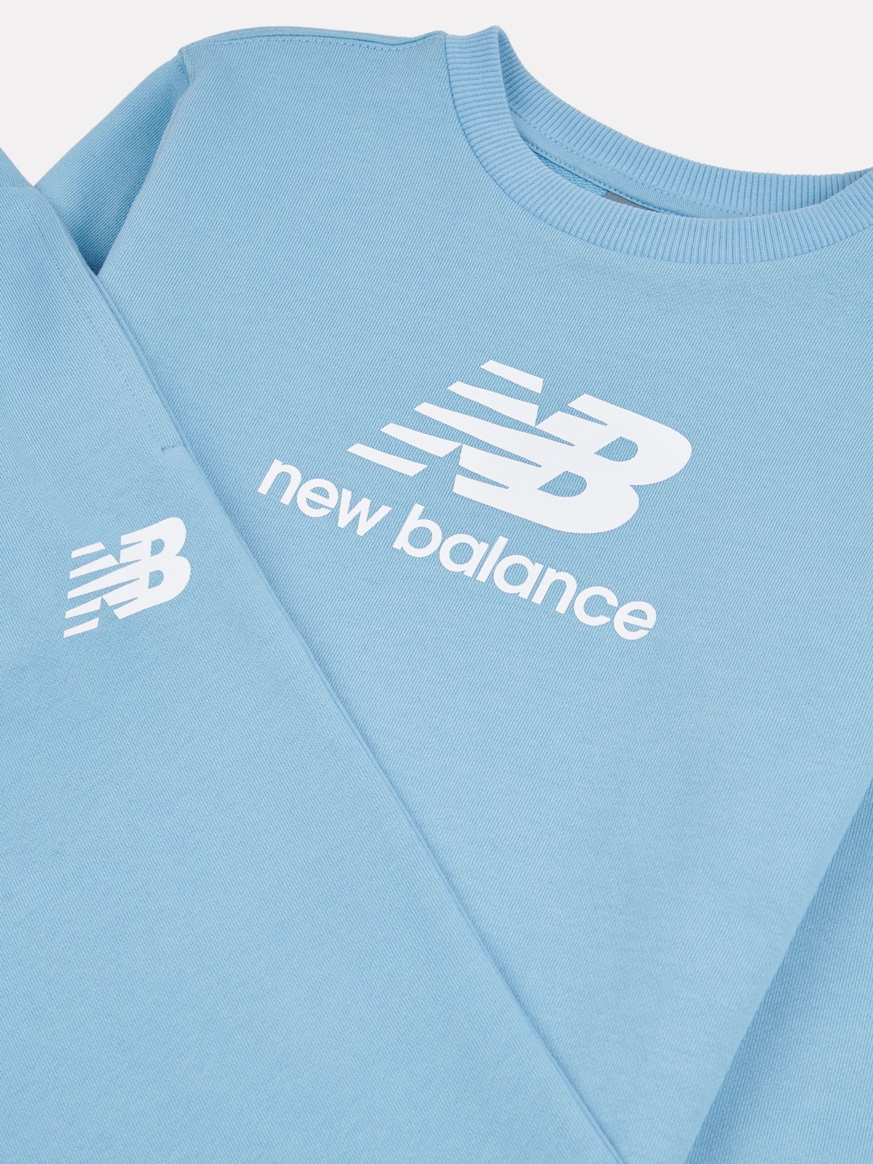 Dsiney Kidz - New Balance Blue FT Stacked Logo Crew & Joggers Set image 3