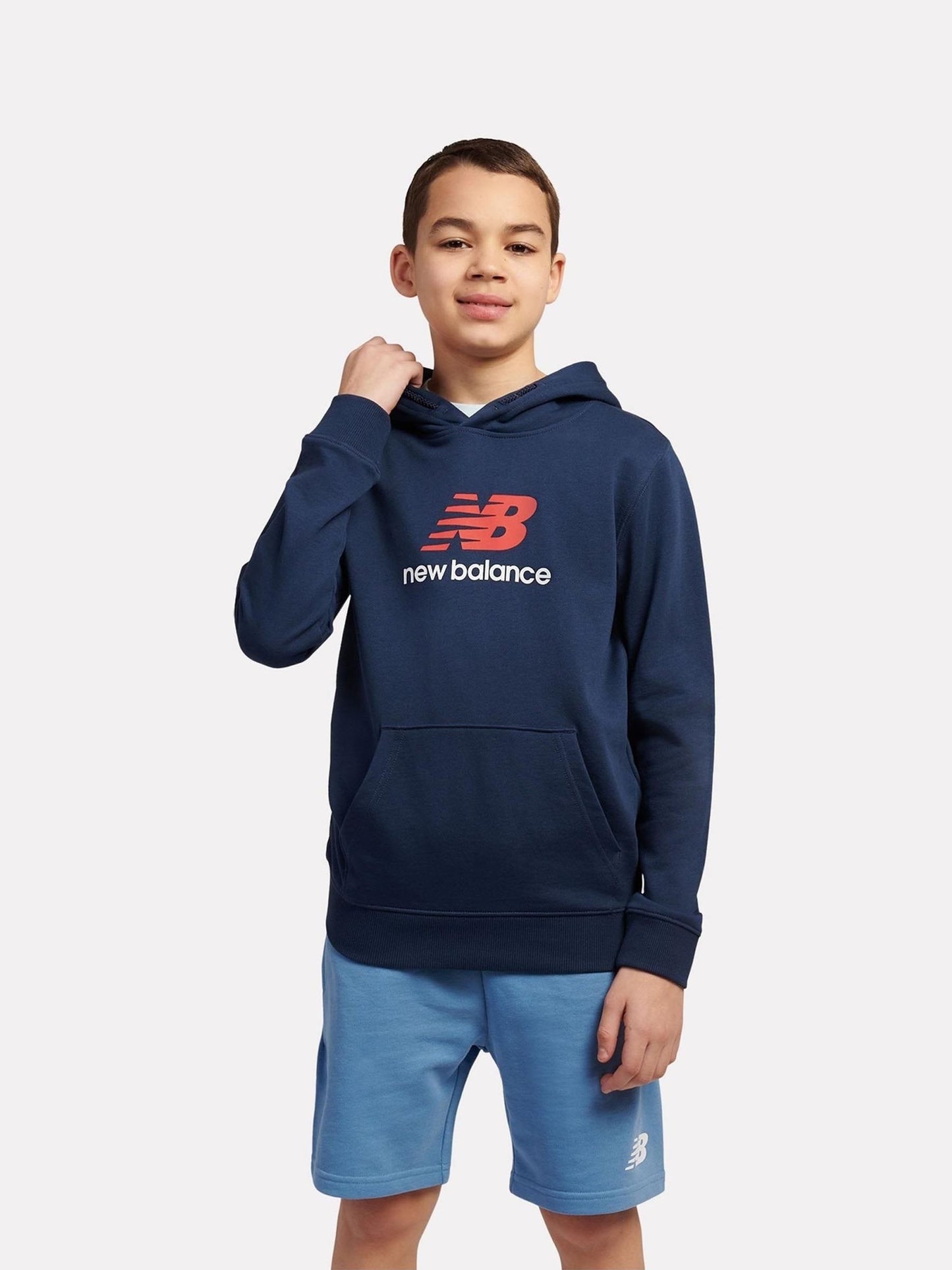 Dsiney Kidz - New Balance Blue Stacked Logo Hoodie image 1