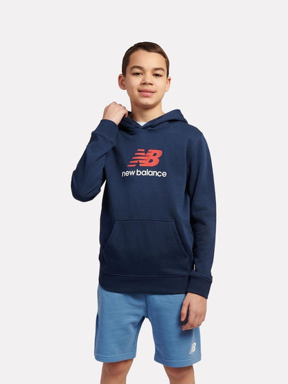 Dsiney Kidz - New Balance Blue Stacked Logo Hoodie image 1