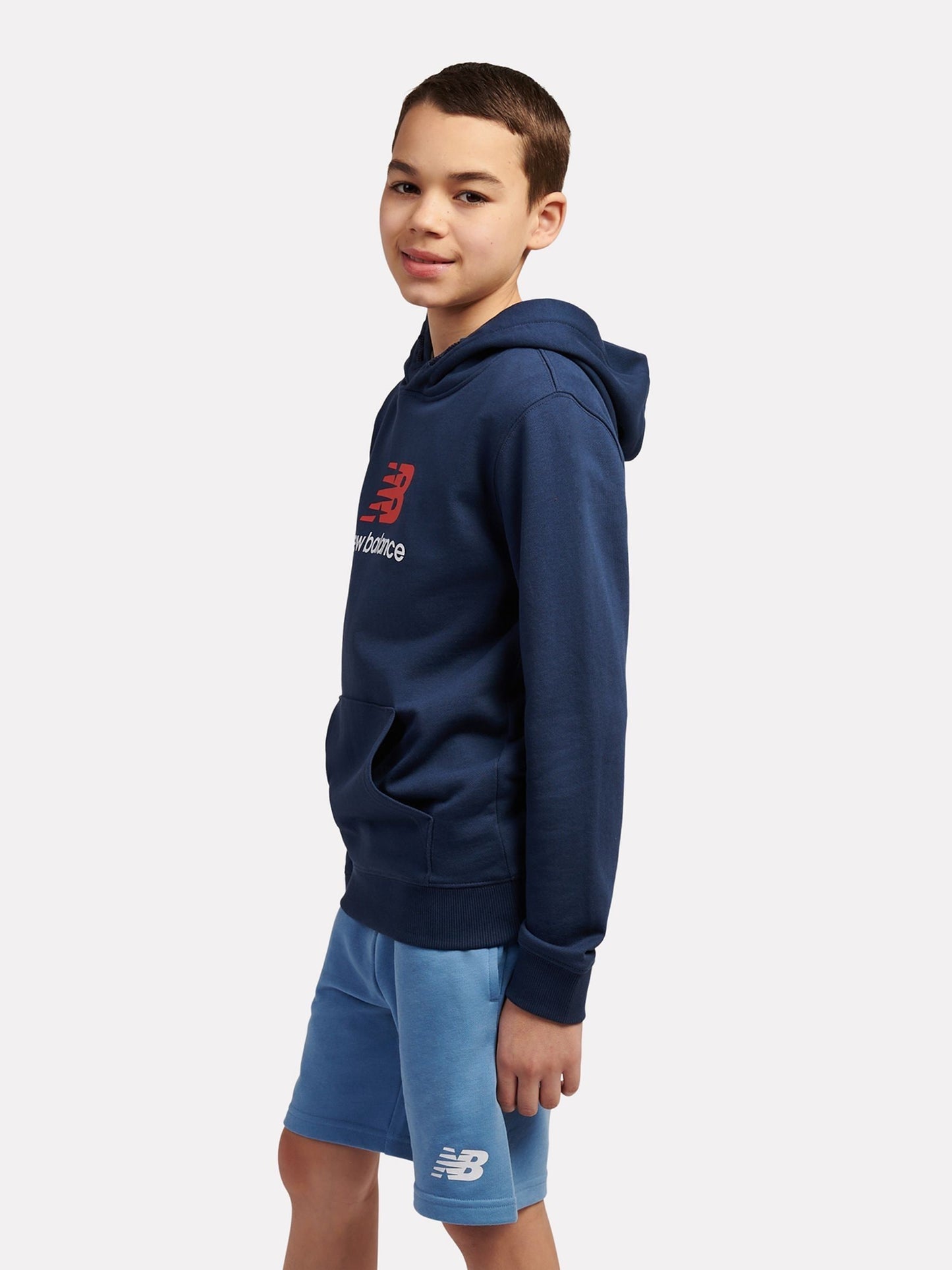 Dsiney Kidz - New Balance Blue Stacked Logo Hoodie image 2