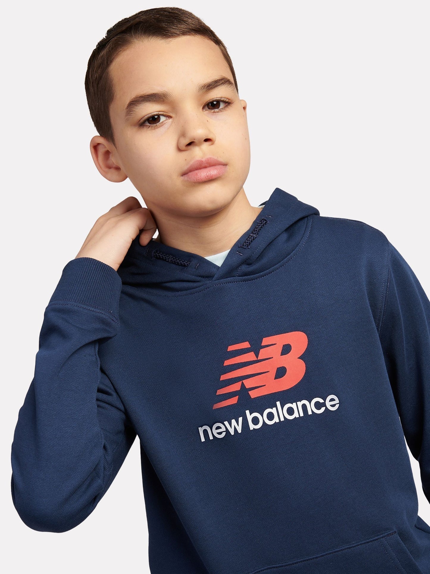 Dsiney Kidz - New Balance Blue Stacked Logo Hoodie image 4