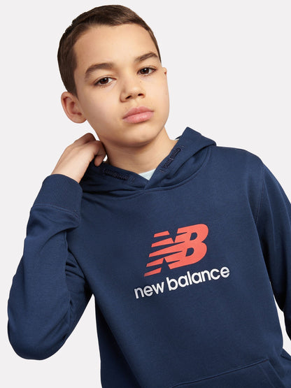 Dsiney Kidz - New Balance Blue Stacked Logo Hoodie image 4