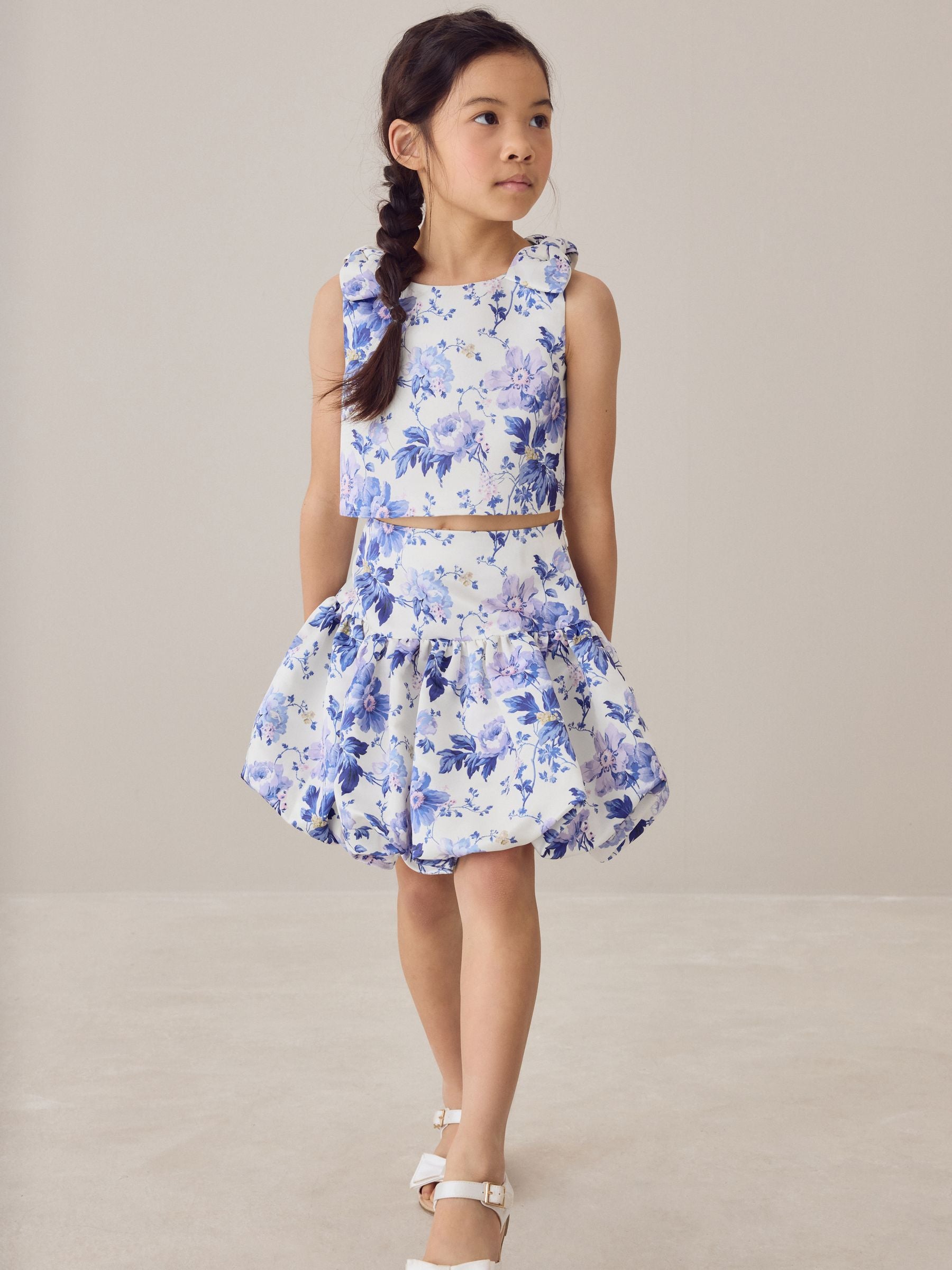 Laura Ashley Multi Peony Garden Top and Skirt Set image 5