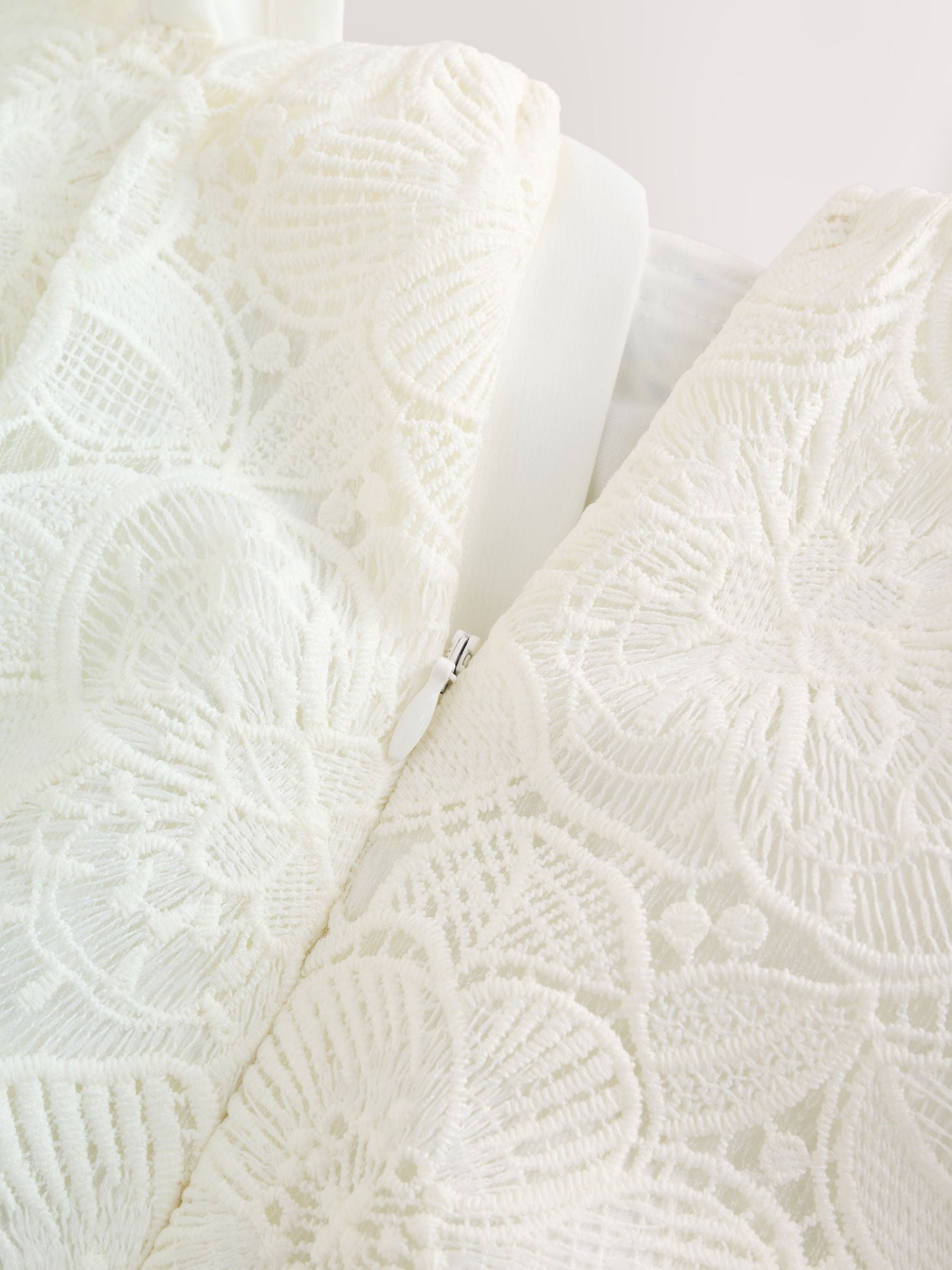Laura Ashley White Lace Bow Dress image 10