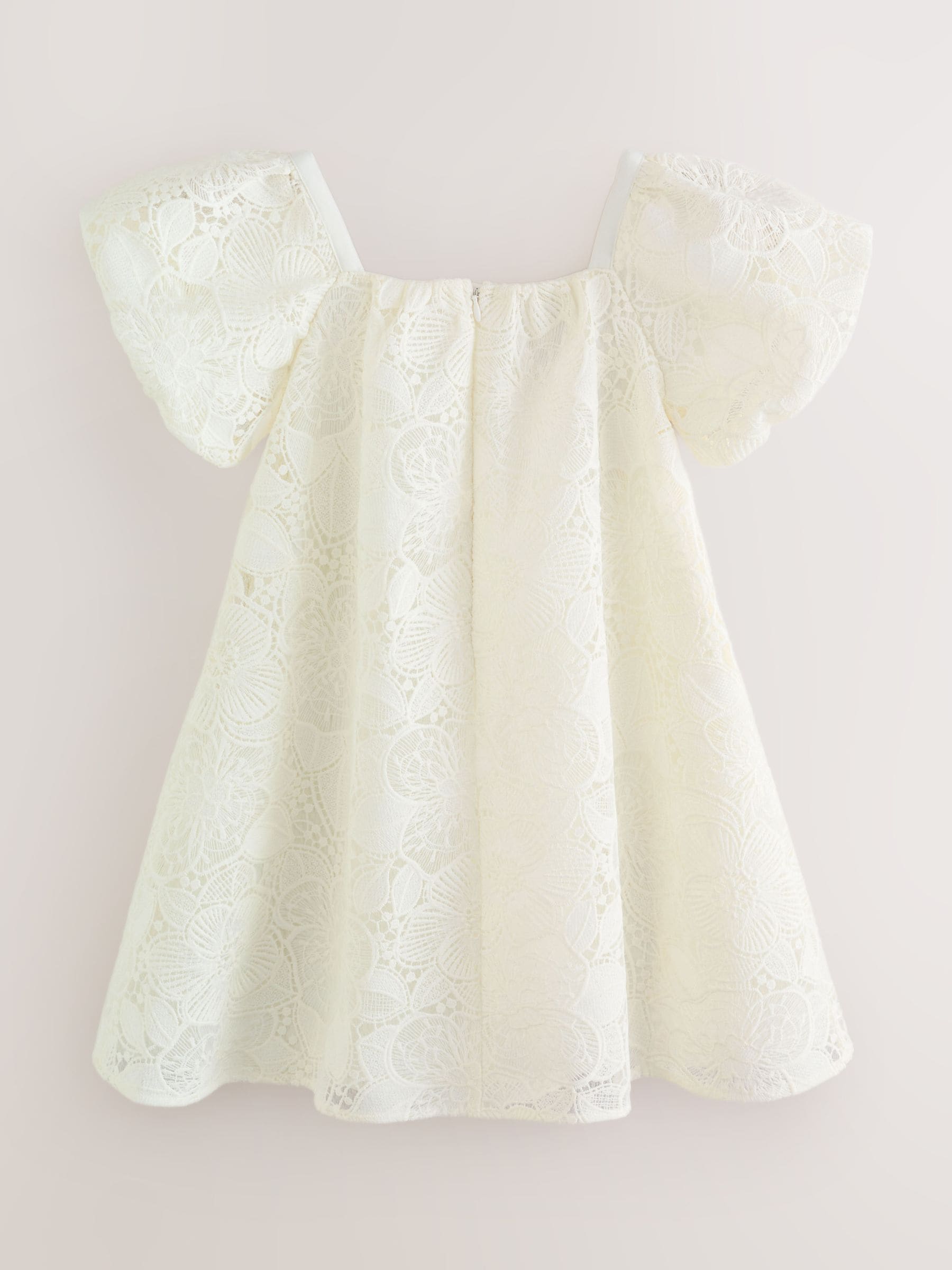 Laura Ashley White Lace Bow Dress image 7