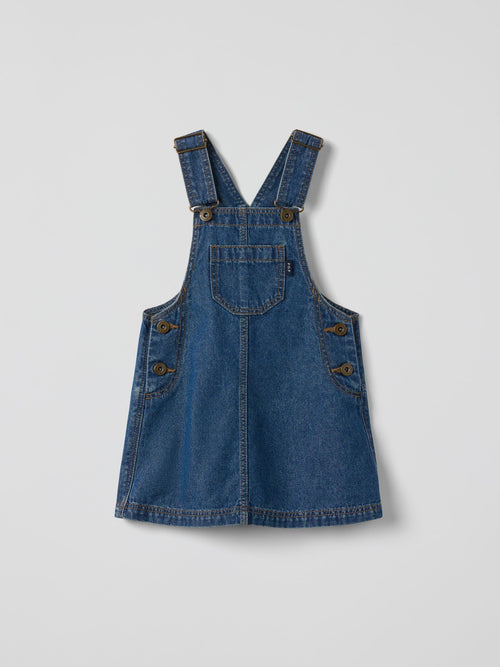 Dsiney Kidz - Polarn O. Pyret Blue Cotton Denim Pinafore image 1