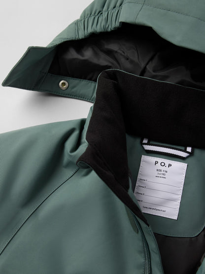 Dsiney Kidz - Polarn O. Pyret Green Waterproof Padded Ski Jacket image 4