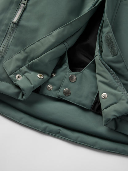 Dsiney Kidz - Polarn O. Pyret Green Waterproof Padded Ski Jacket image 6