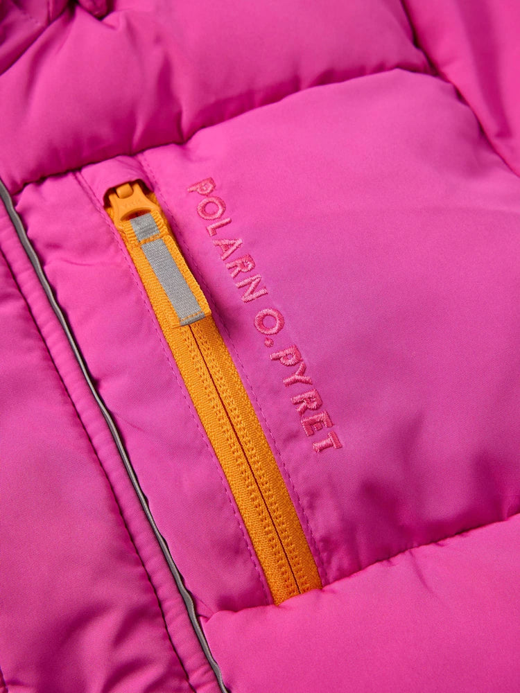 Polarn O. Pyret Pink Padded Water Resistant Puffer