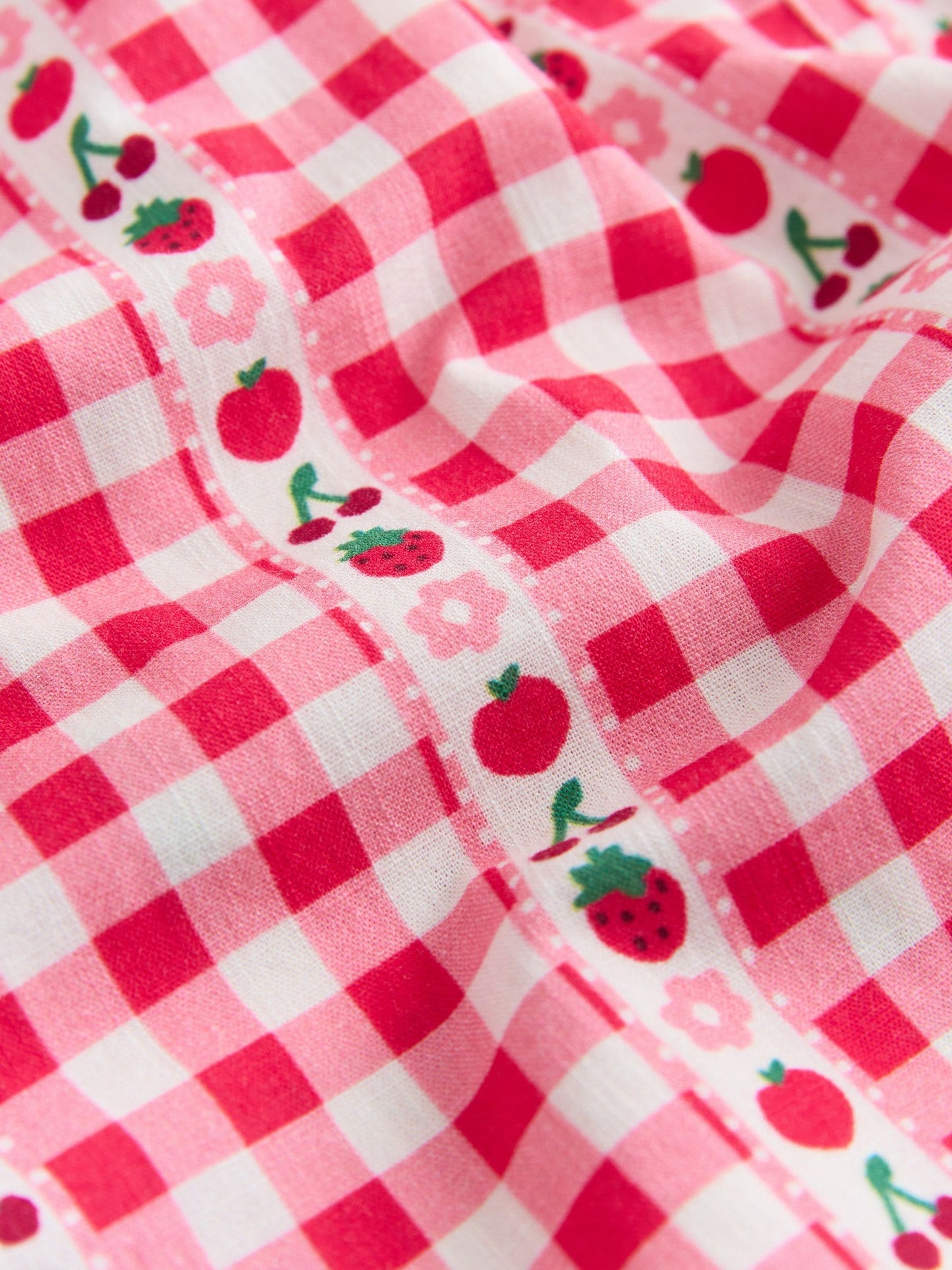 Pink/ Red Gingham Pullon Trousers (3mths-7yrs) image 8
