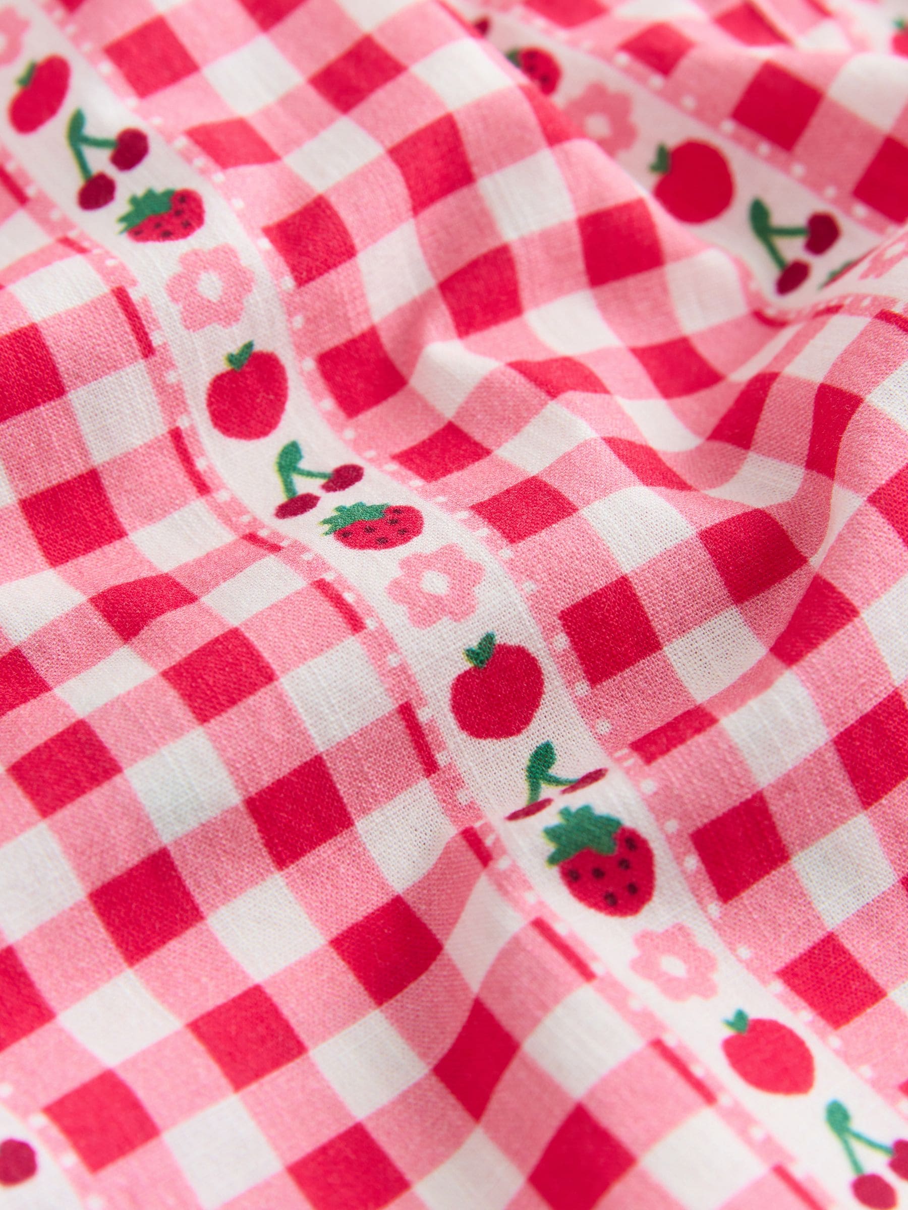 Pink/ Red Gingham Pullon Trousers (3mths-7yrs) image 8
