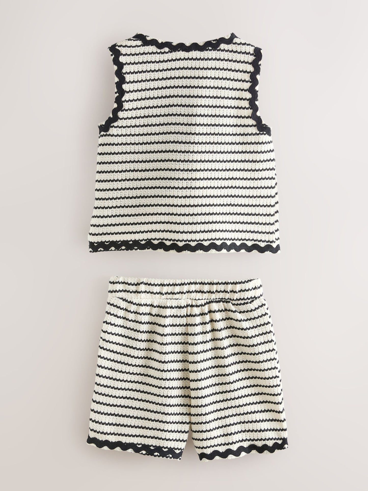 Baker by Ted Baker 2 Piece Ric-Rac Crochet Vest & Shorts Set image 9