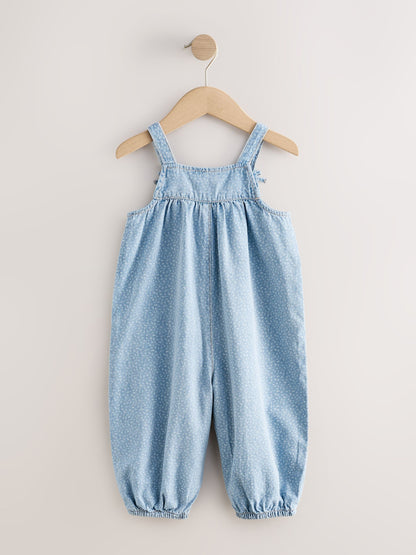 Dsiney Kidz - Blue Floral Ditsy Denim Jumpsuit (3mths-7yrs) image 6